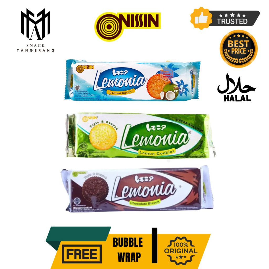 Lemonia Biskuit Lemon Coconut Chocolate Cookies 130 Gr