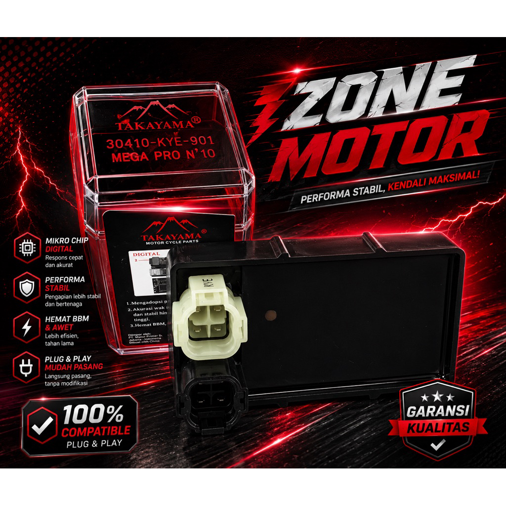 Takayama CDI DIGITAL tipe motor MEGA PRO N 10