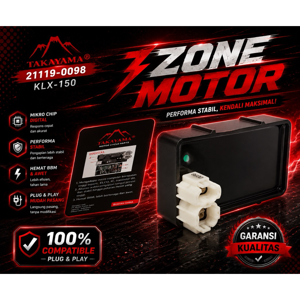 Takayama CDI DIGITAL tipe motor KLX-150