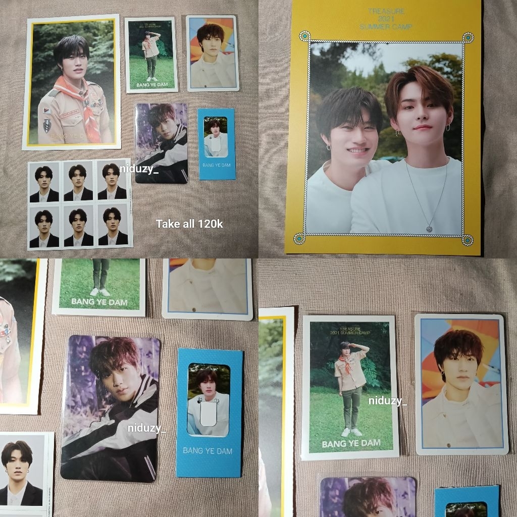Yedam set [Summer Camp] + Photocard Yedam [Album Chapter Three] + photo id [Treasure 2021 Welcoming 