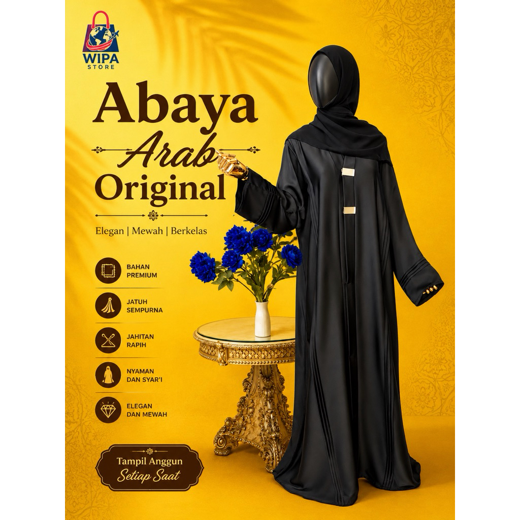 BAJU ABAYA ORIGINAL ARAB SAUDI