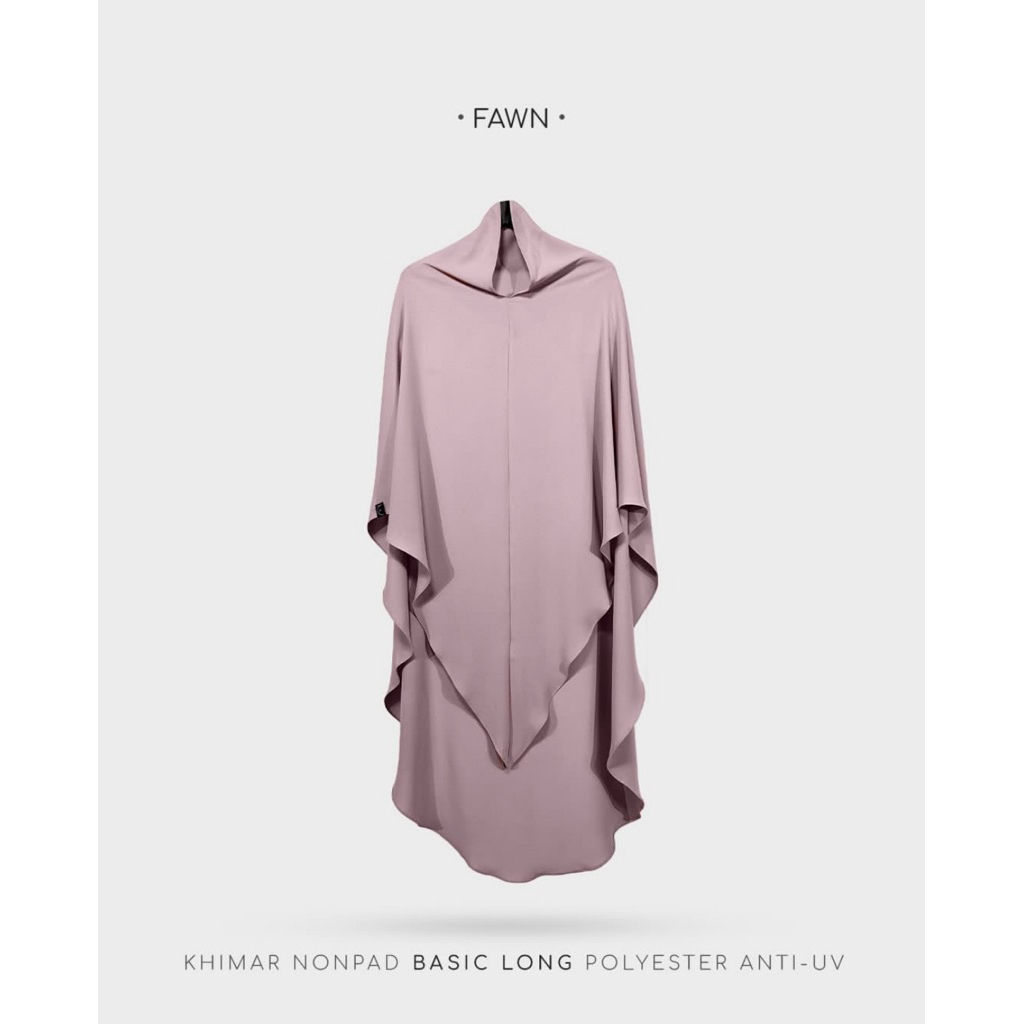Aljenna Khimar Nonpad Basic Long Fawn NWT