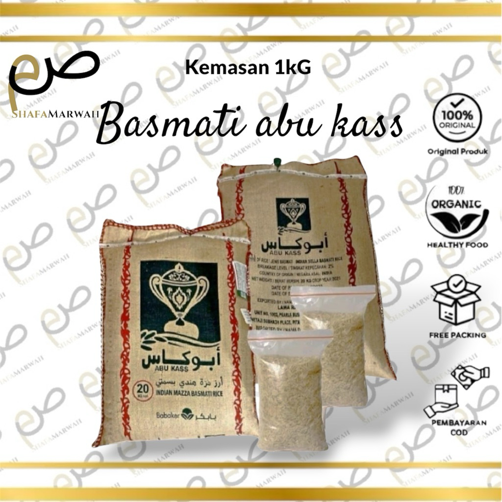 BERAS BASMATI ABU KAS KEMASAN 1 KG