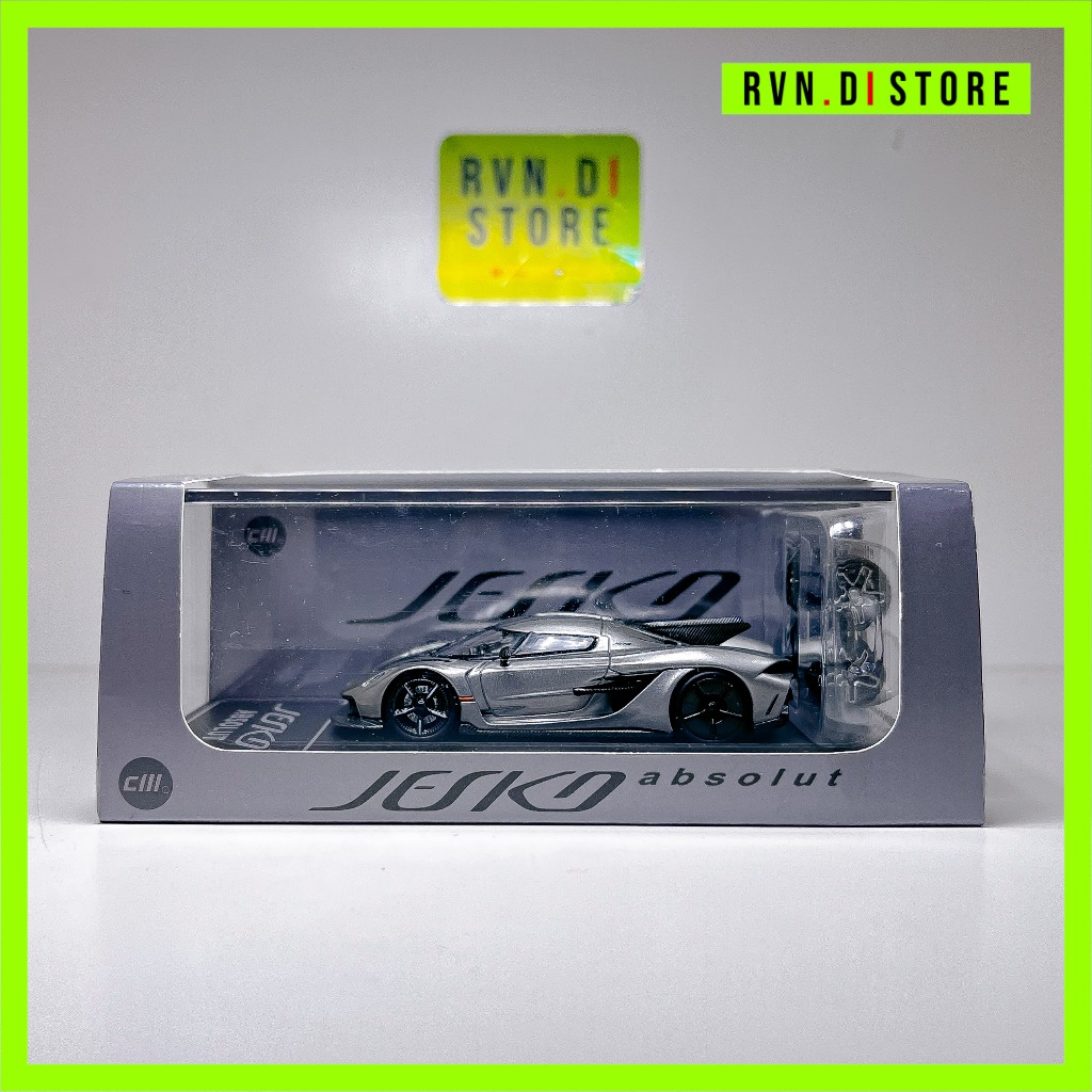CM Model 1:64 Koenigsegg Jesko Absolut Grey car miniscale diecast for collectible