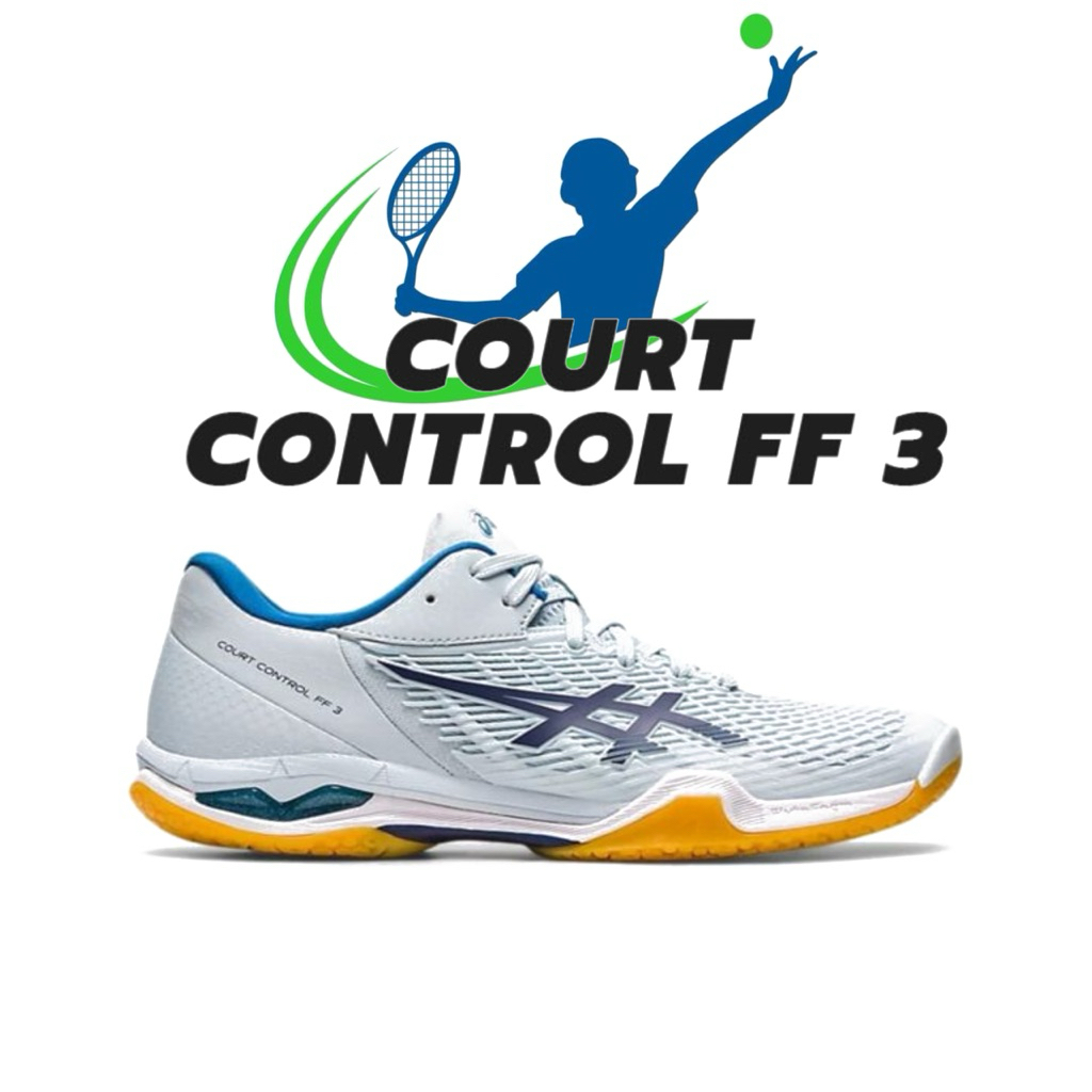 Sepatu Badminton Asics Court Control Ff 3 Sky Indigo Blue