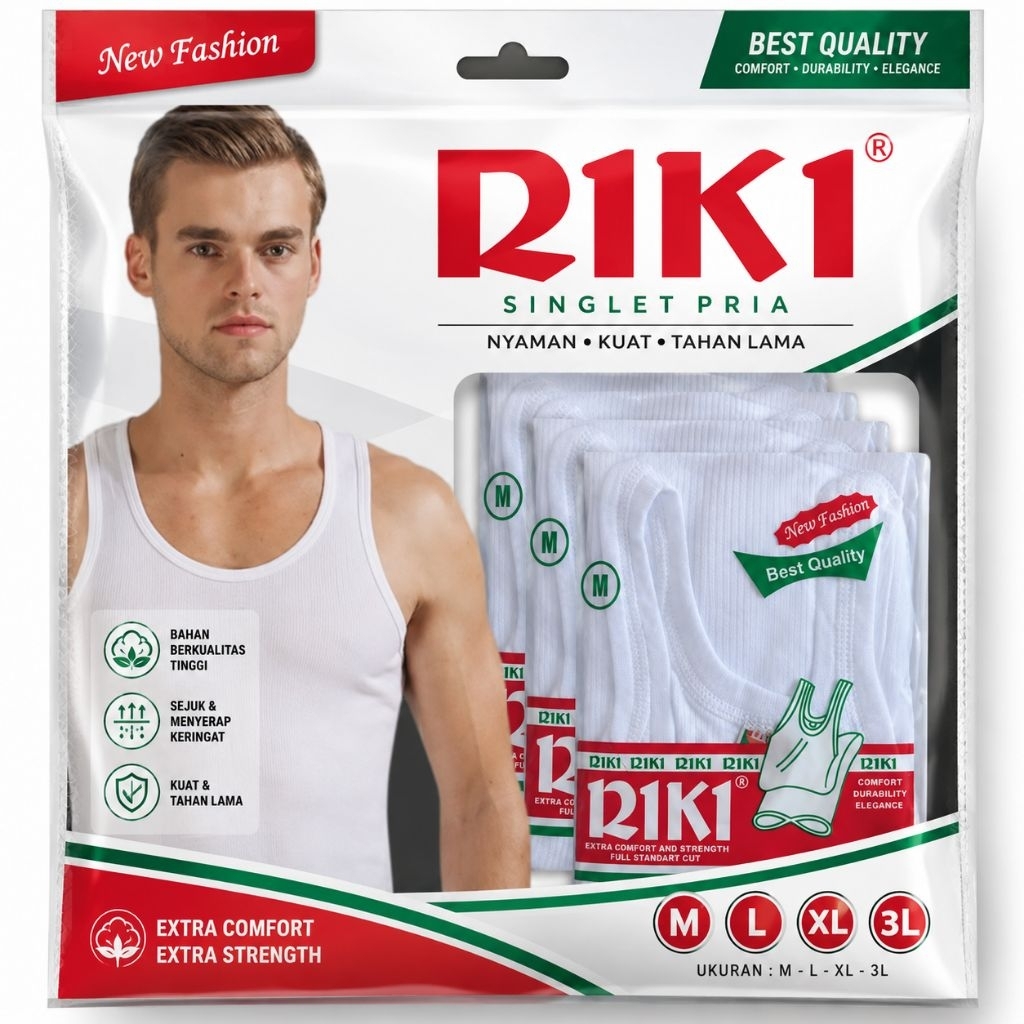 KAOS SINGLET / KAOS KUTANG PRIA DEWASA