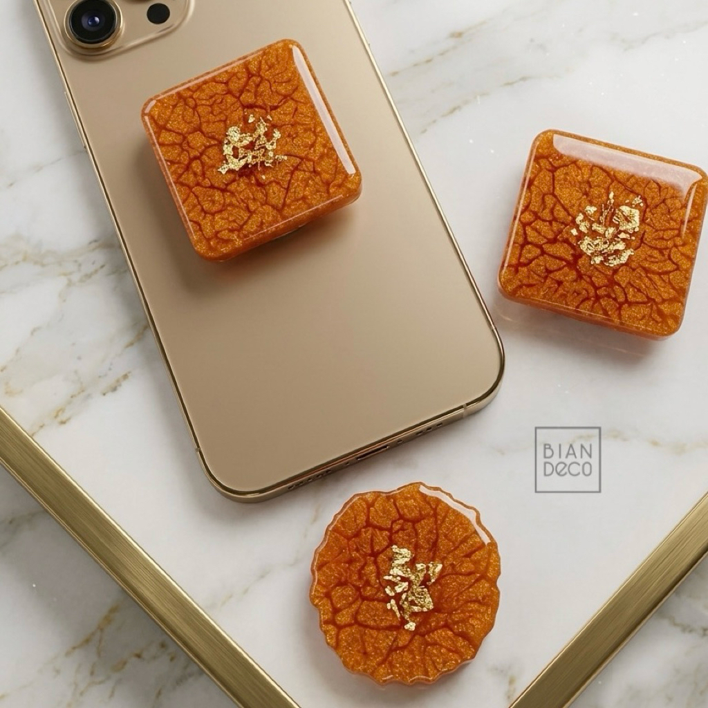 popsocket resin phone grip popsocket transparan Round Square collection