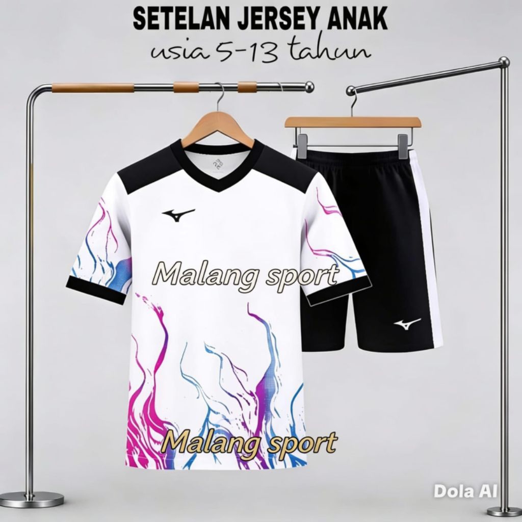 STELAN JERSY BOLA ANAK BOLA FUTSAL DAN VOLI SSB PUTRA PUTRI