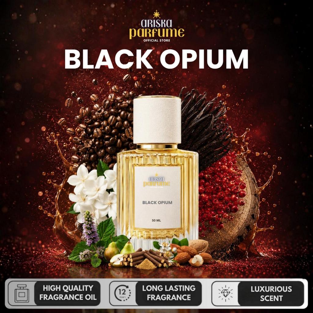 BLVCK OPIUM Extrait De Parfum - Parfum Unisex Pria / Wanita Minyak Wangi Tahan Lama
