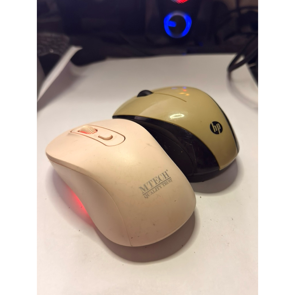 Mouse Wireless HP & MTech USB Receiver Bekas Normal 2pcs
