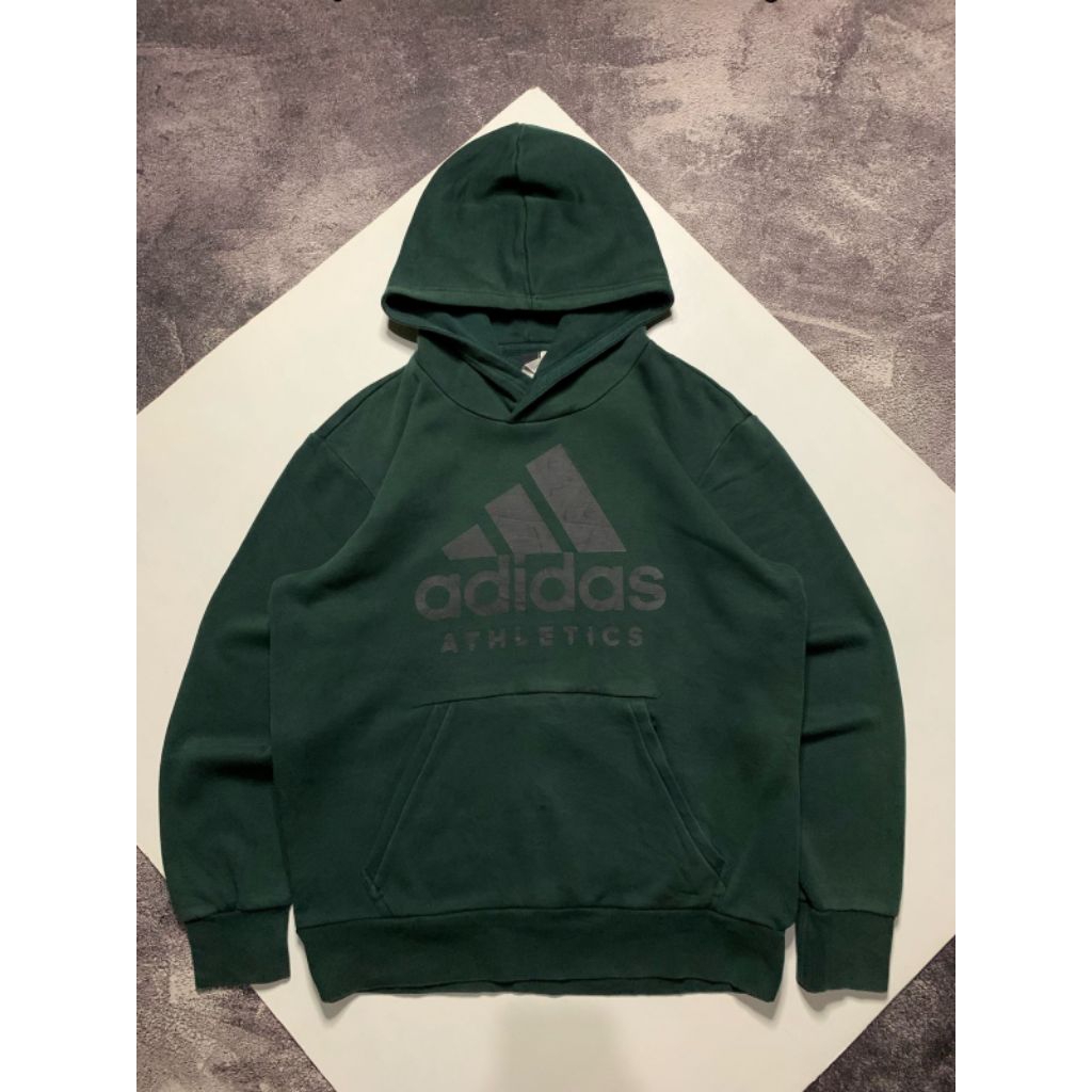 HOODIE ADIDAS BALOK HIJAU BOTOL