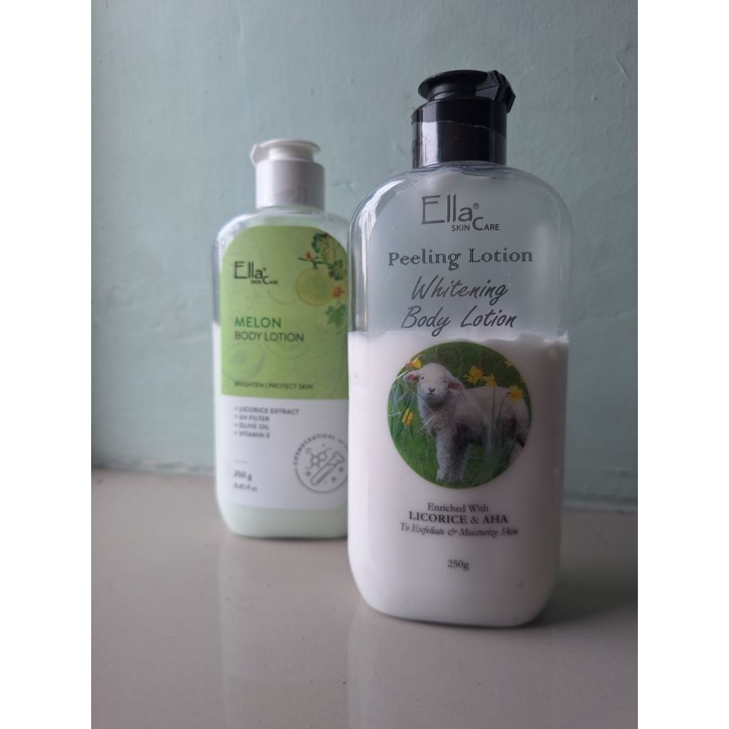 ELLA SKINCARE (preloved) bundling Peeling Lotion and Melon body Lotion