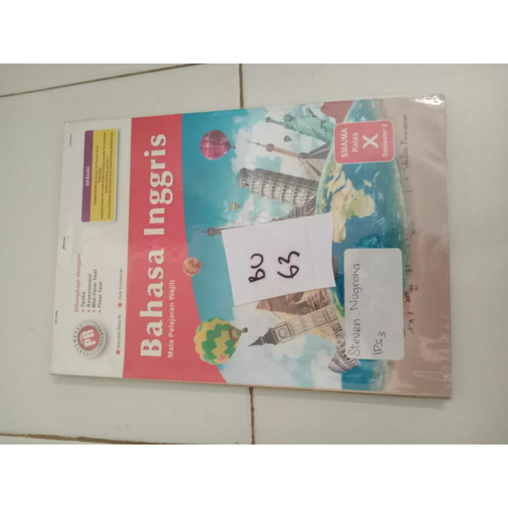 BAHASA INGGRIS UNTUK SMA/MA KELAS X SEMESTER 2 (bu63)