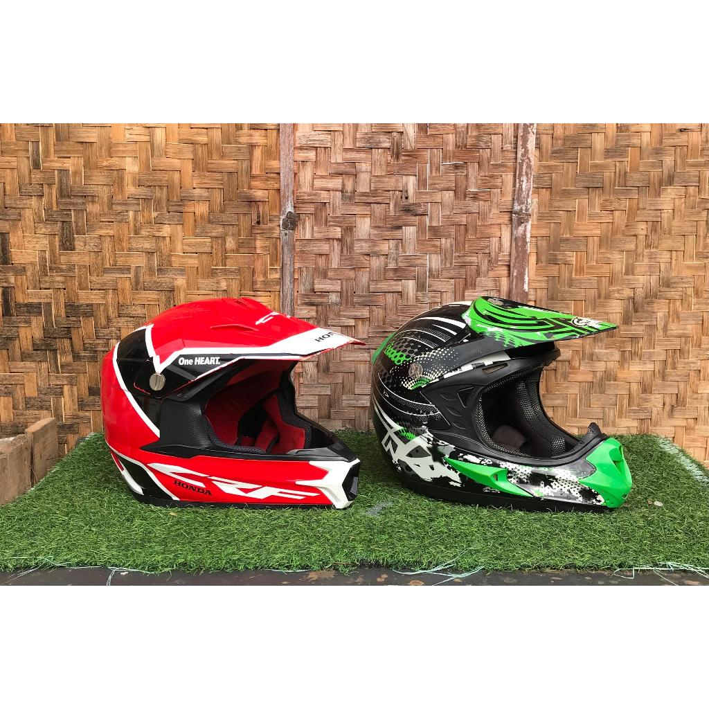 Helm adventure open face ori crf & snail mx