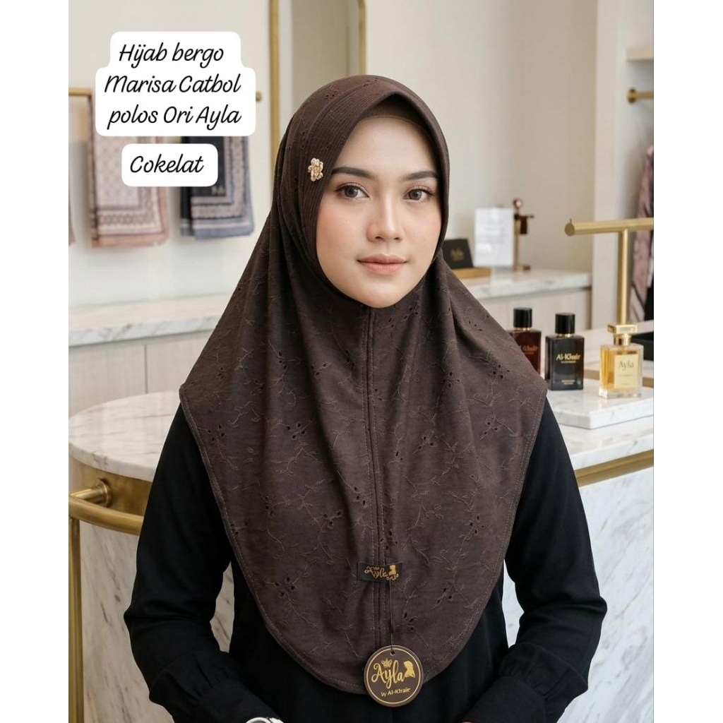 hijab instan catbol/bergo Ayla hijab Marisa