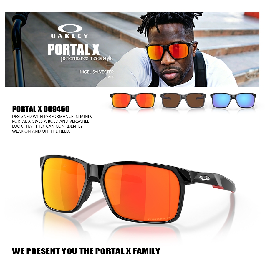Kacamata Hitam Oakley PORTAL X OO9460 Sunglasses dengan Perlindungan UV 400, Anti Silau, Cocok untuk