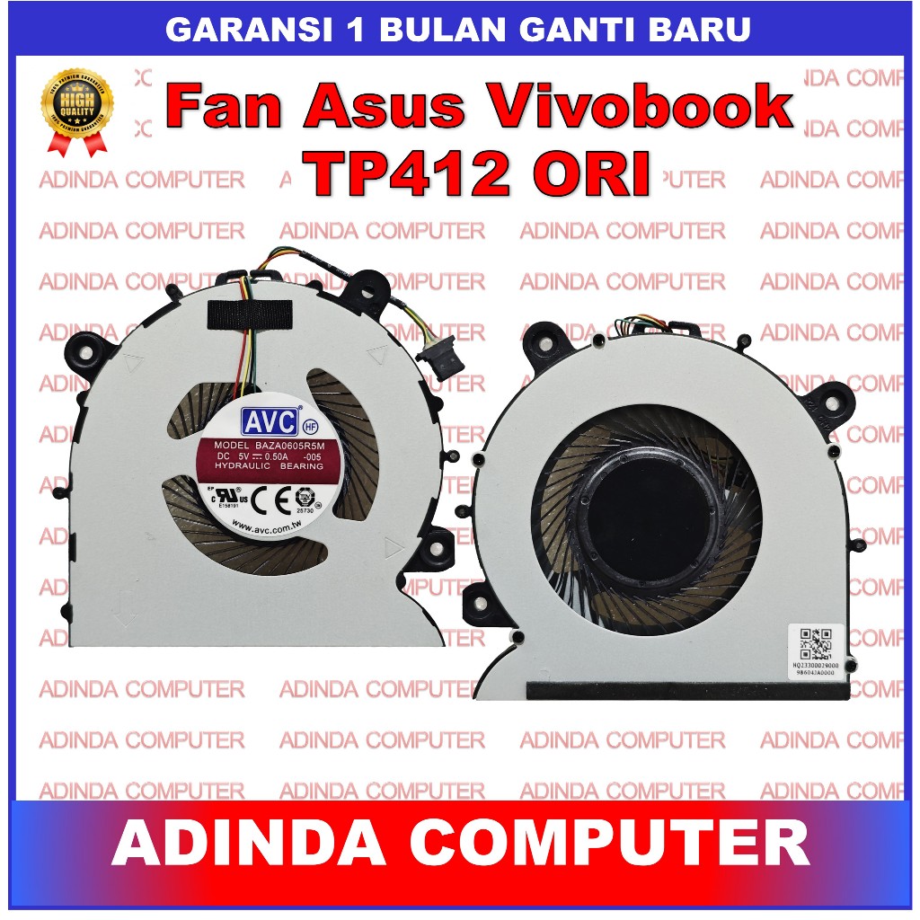 Fan Asus VivoBook TP412 TP412F TP412FA TP412FAC TP412U TP412UQ