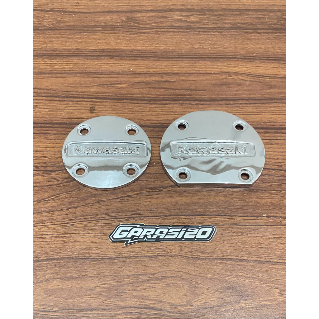 Cover blok mesin blok kopling ninja r ninja ss ninja rr new rr old original chrome