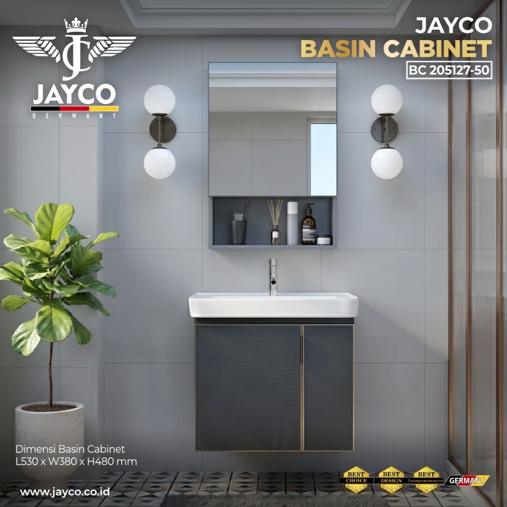 JAYCO Wastafel kabinet kamar mandi set