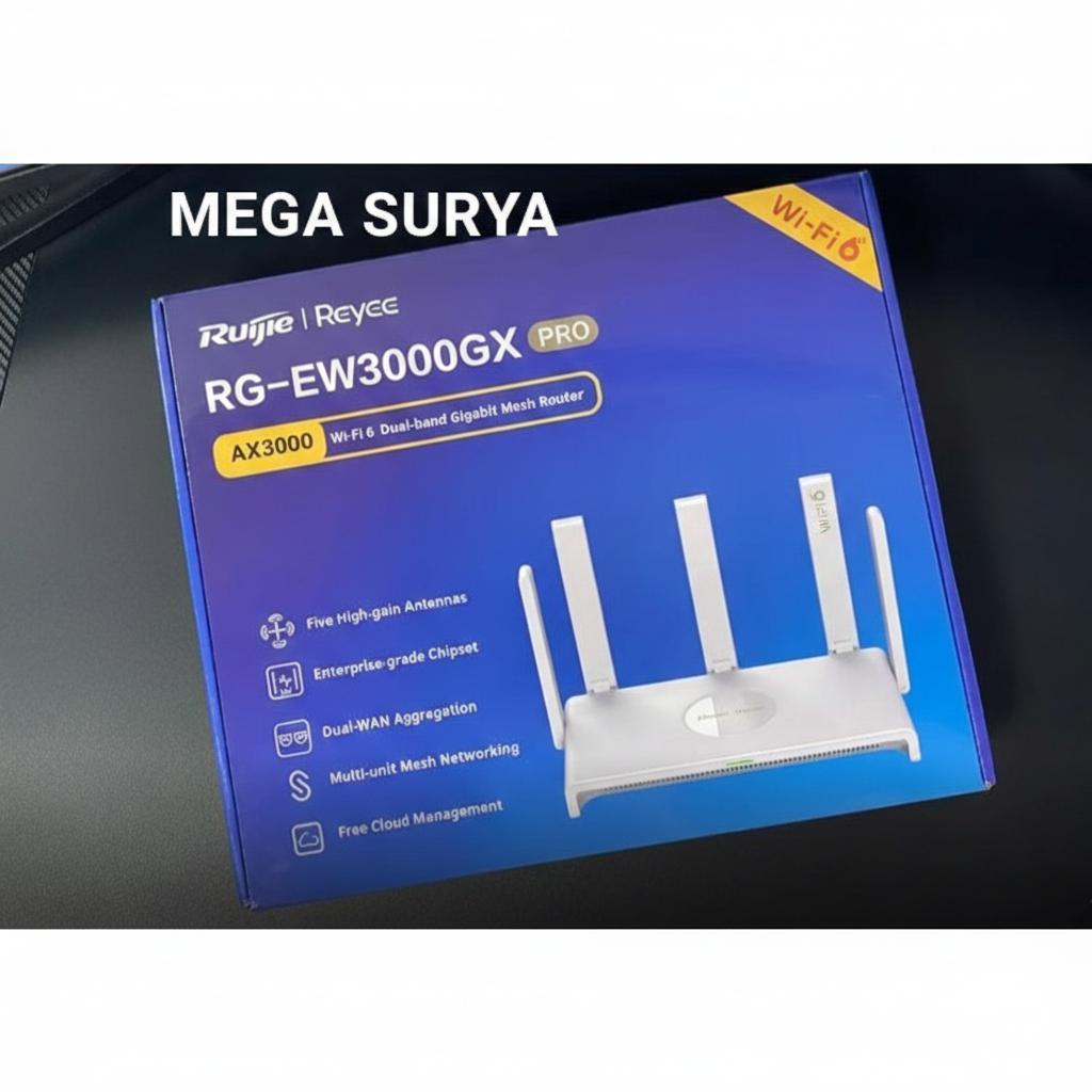 RUIJIE RG-EW3000GX PRO AX3000 GIGABIT WIFI 6 GAMING ROUTER/ EW3000 GX AX3000