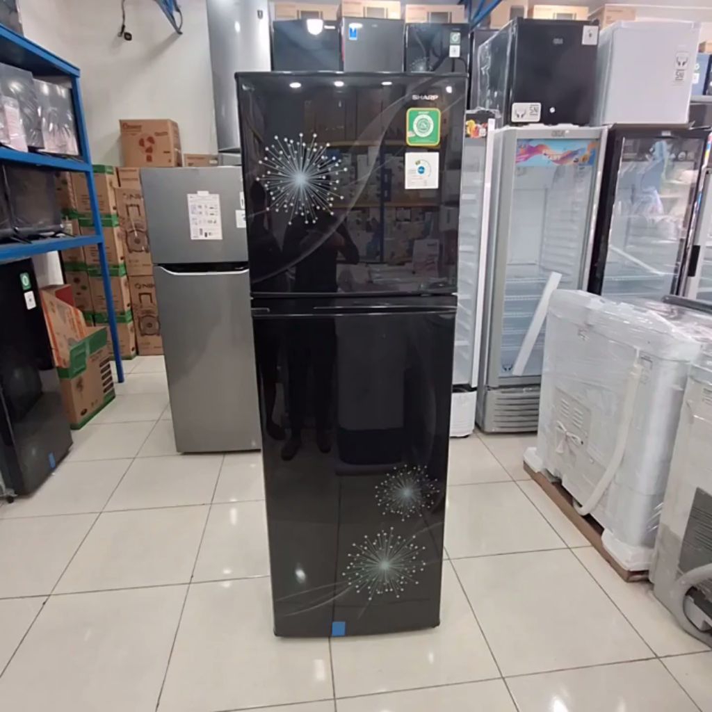 kulkas sharp 2 pintu non salju  sj 317mg /kulkas sharp sj 317mg