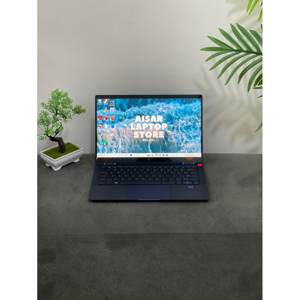 Laptop 2in1 Ringan Super Slim Hp Elite Dragonfly core i7 gen 11 ram 16gb Ssd 256gb