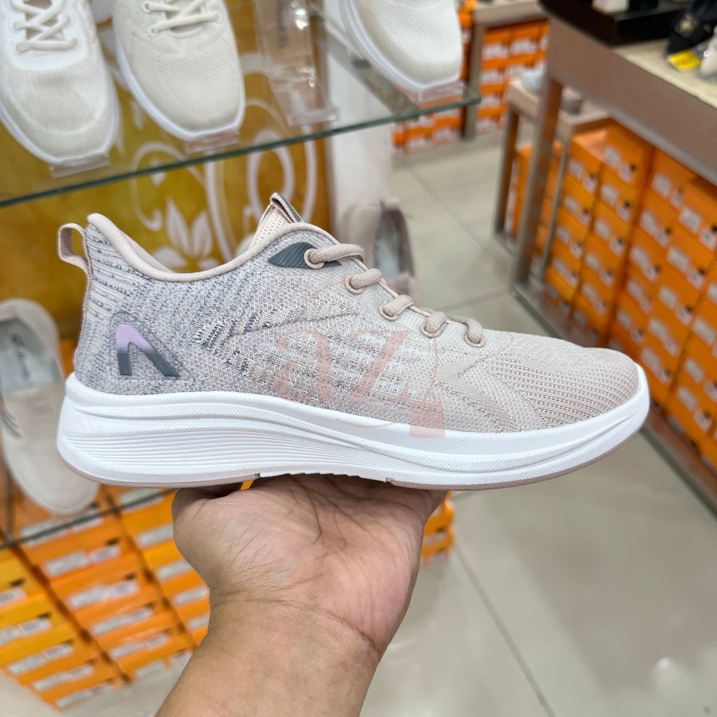 St. Moritz sepatu sneakers casual sport wanita shoes tali pink beige