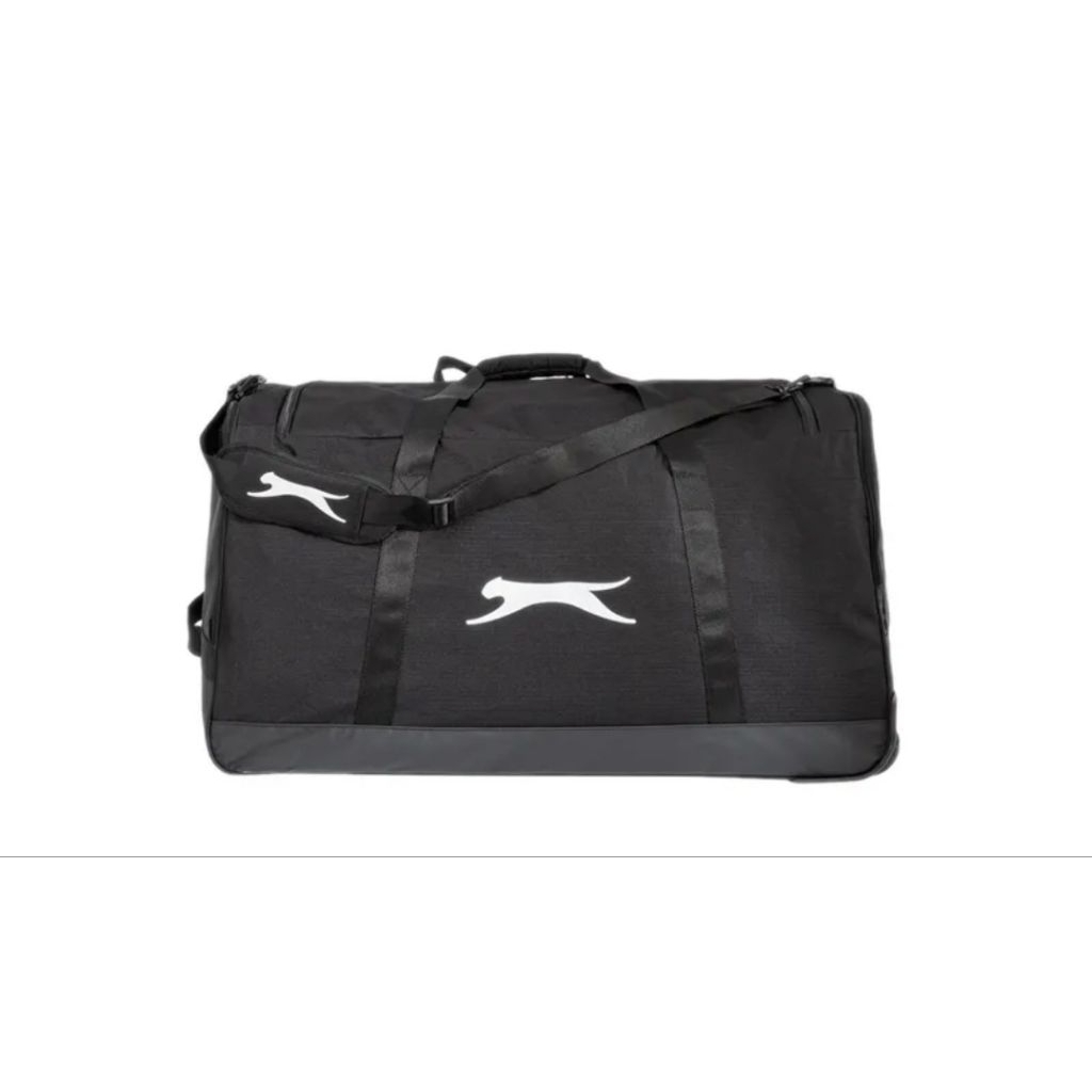 Slazenger Unisex Leisure Holdalls 120liter - Black / Tas Roda Pengganti Koper / Tas Bagasi Ringan / 