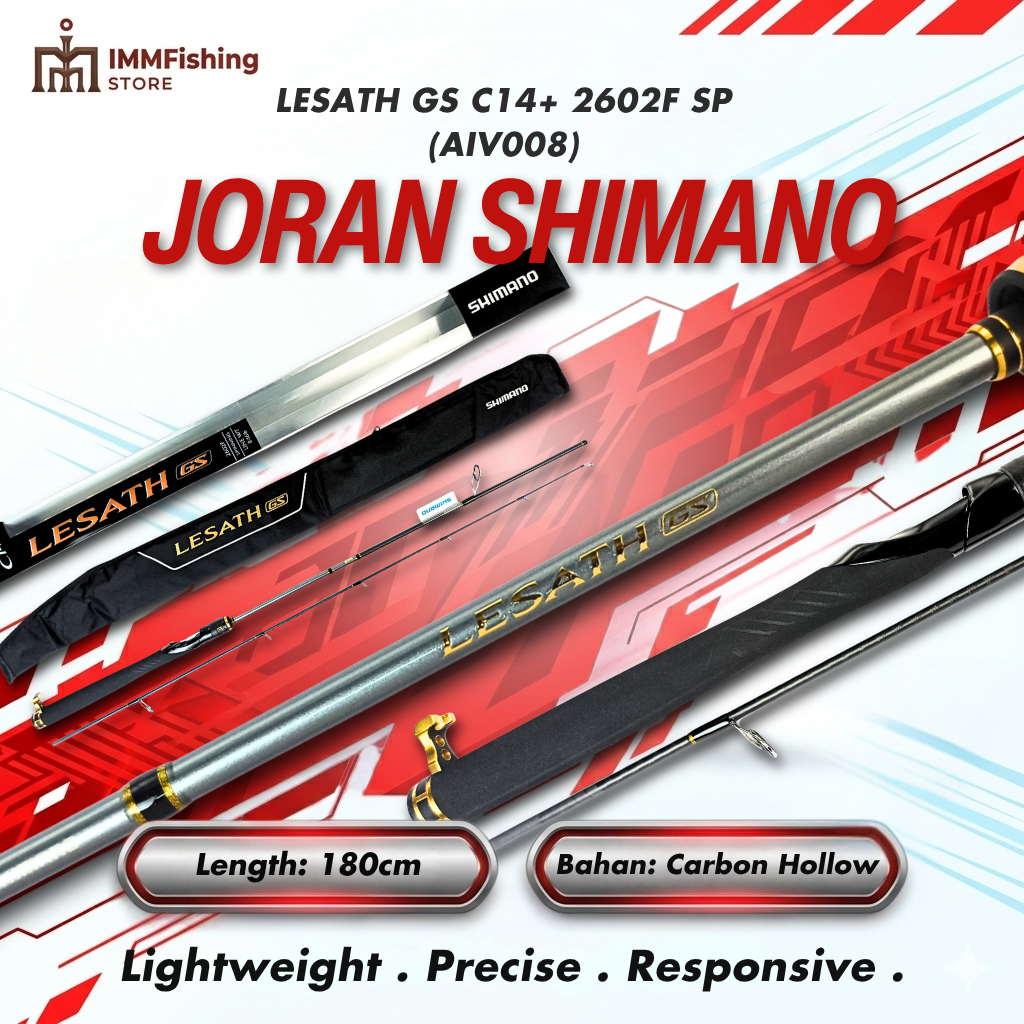 JORAN SHIMANO LESATH GS C14+ | Spinning | Tongkat Pancing