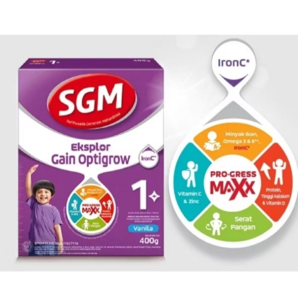 susu SGM ungu eksplor gain optigrow