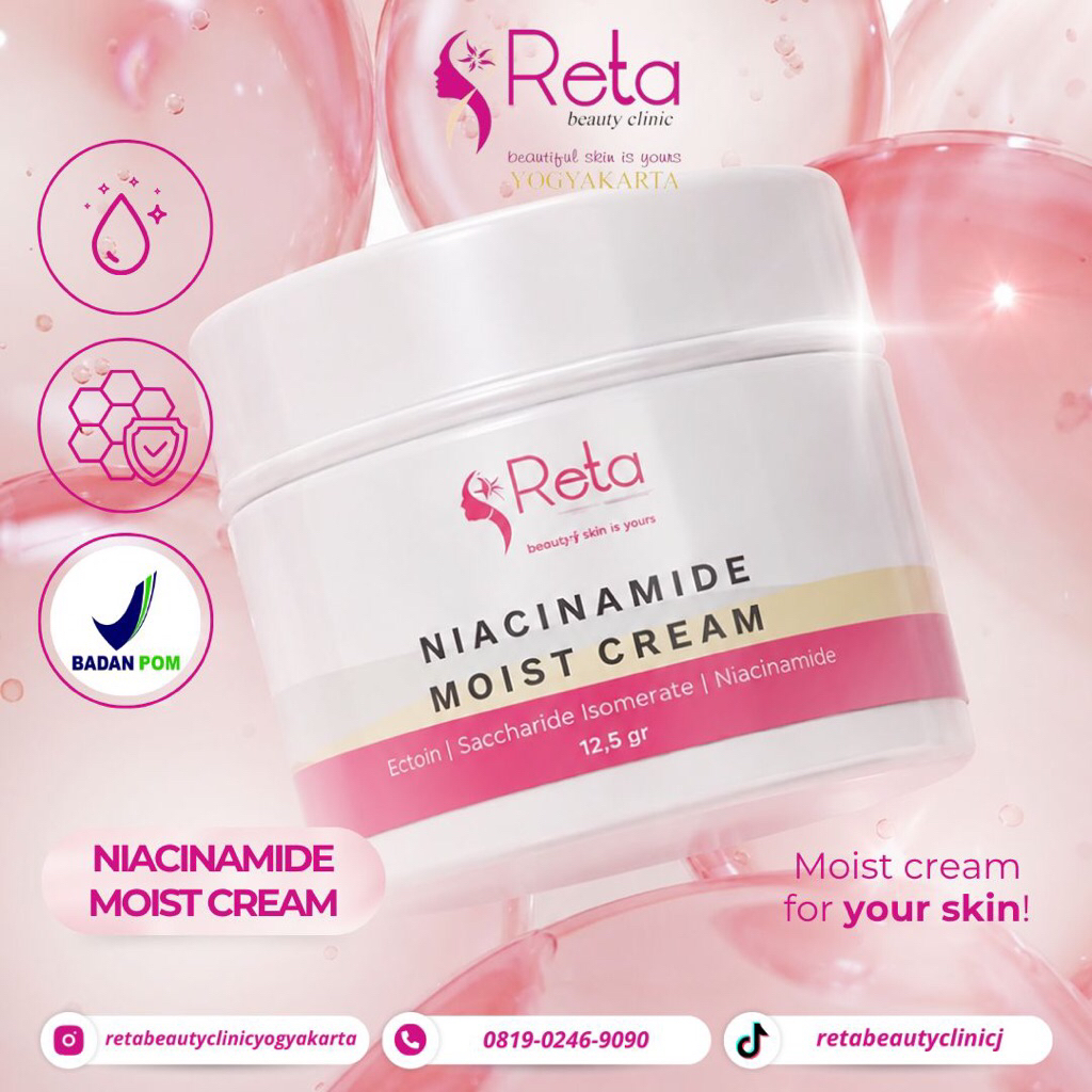 Niacinamide Moist Cream/Krim Pagi/Krim/Kosmetik/Reta Beauty Clinic