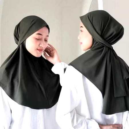 Jilbab Hijab Kerudung Bergo Instan French Khimar Cadar Tali Aisha Niqab Syari Jilbab Hijab Kerudung 
