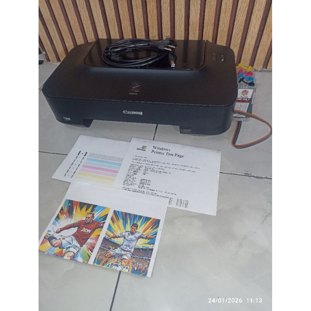 Printer canon IP2770+infus bisa cetak kertas A3 lipat