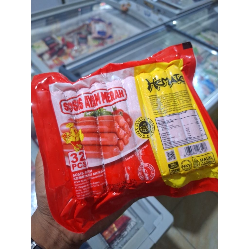 hemato sosis ayam merah 750