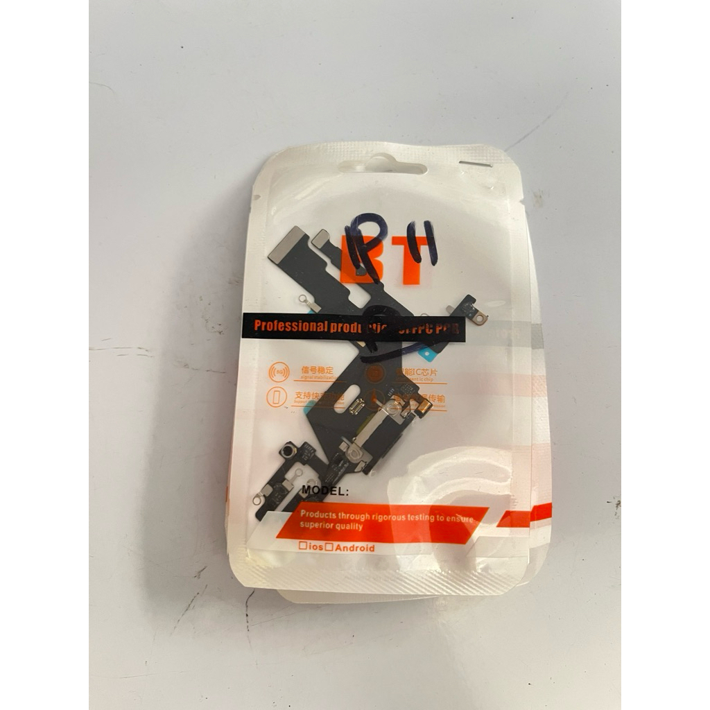 FLEXIBLE CHARGER IPHONE 11 BLACK FULL KOMPONEN IC ORIGINAL