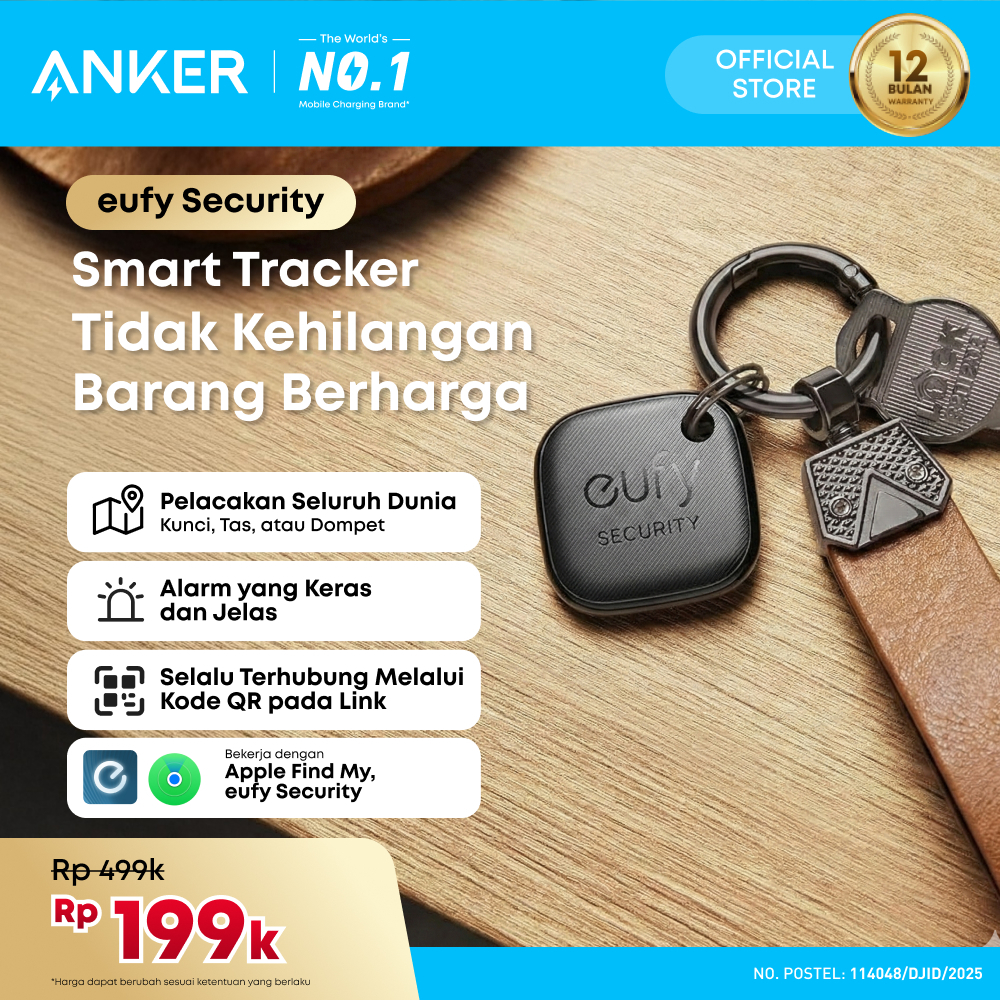 Eufy Security by Anker SmartTrack Link (Black, 1-Pack), Android not Supported, Works with Apple Find