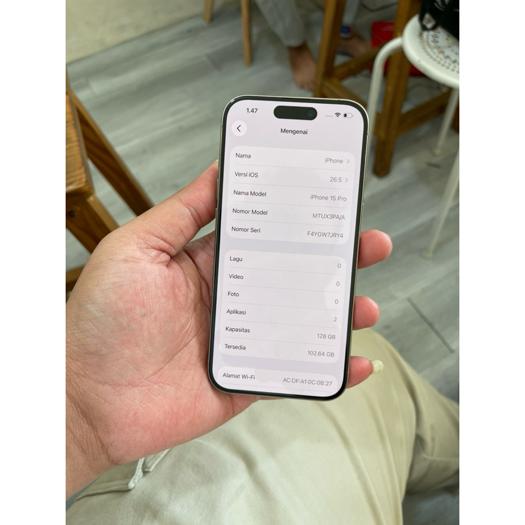 iphone 15 pro 128gb second ibox