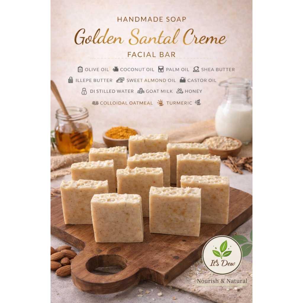 It's dew - Handmade Souvenir Soap / GOLDEN SANTAL FACE BAR