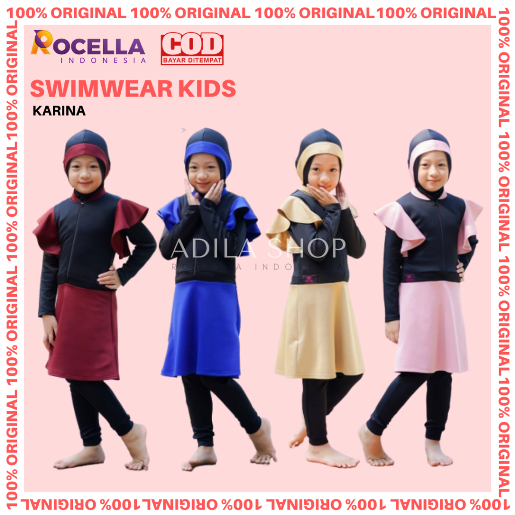 Rocella Baju Renang Anak Muslimah Rocella Swimwear Kids Rocella Swimwear Kids Karina