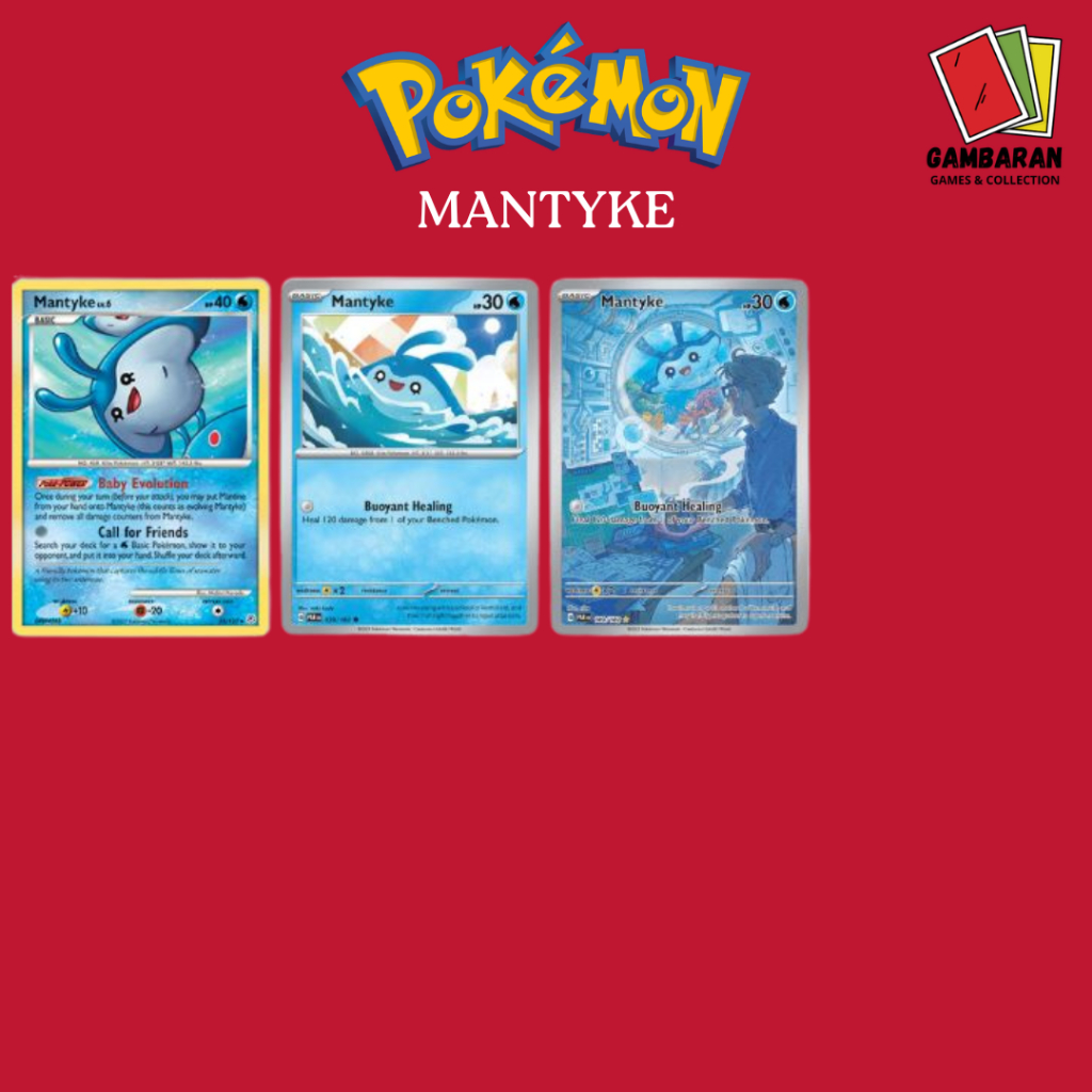 Mantyke Sv3s CSV5C Kartu Pokemon Indonesia China TCG