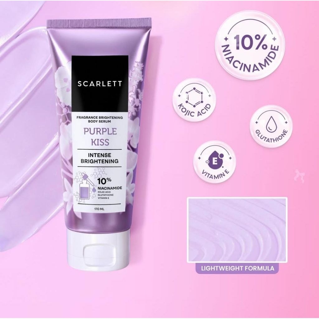 SCARLETT Fragrance Brightening Body Serum 10% Niacinamade 170ml