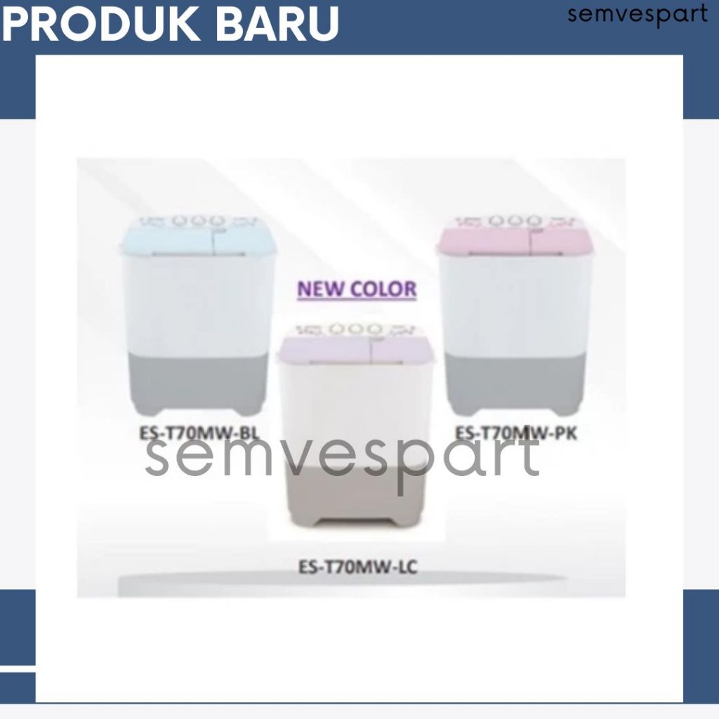 MESIN CUCI SHARP ES T70MW 2 TABUNG 70MW