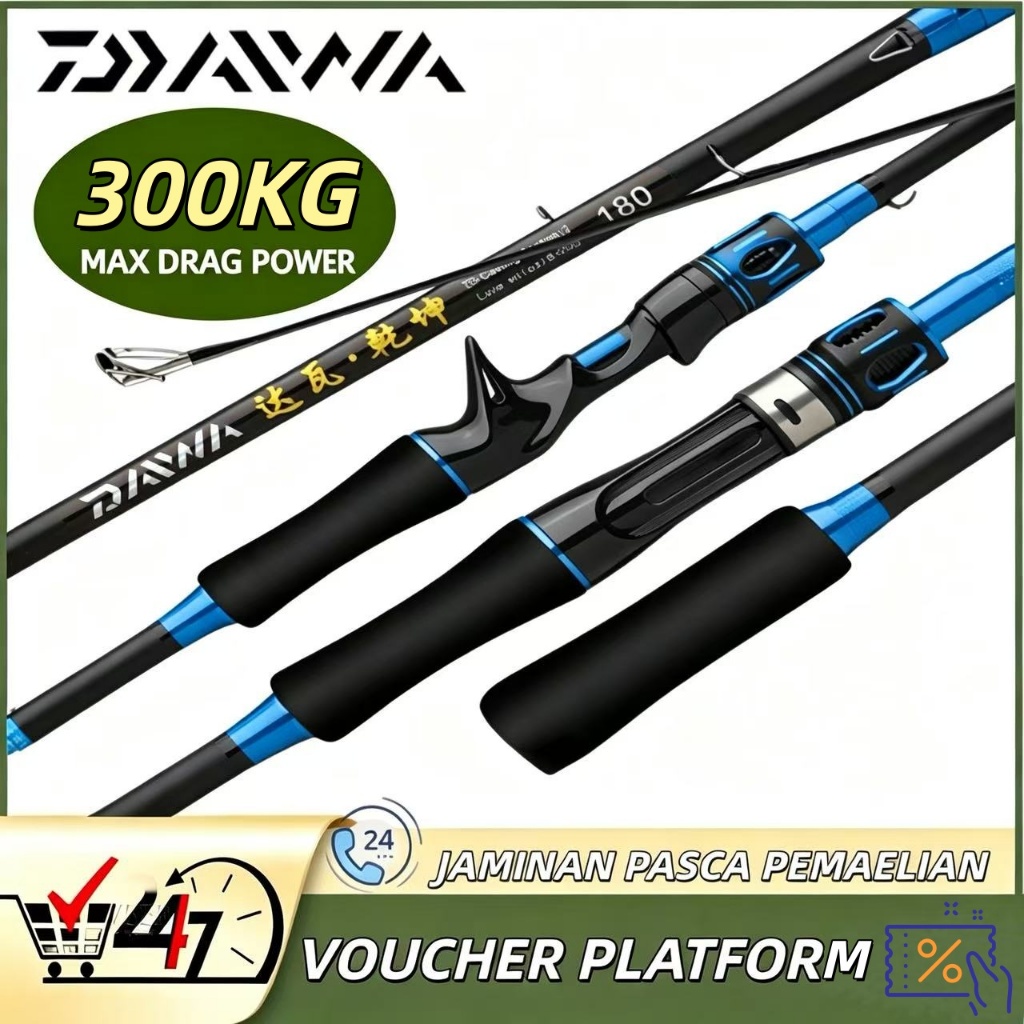 DAIWA joran Carbon Spinning Rod Casting Rod Ultralight Baitcasting Rod Medium Joran Pancing Carbon L