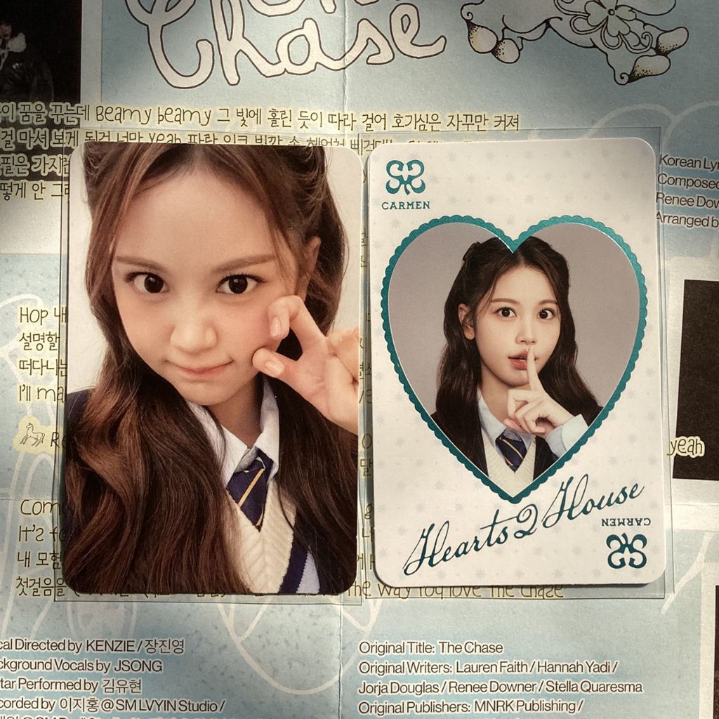 Carmen hearts2hearts photocard tc fanmeeting md