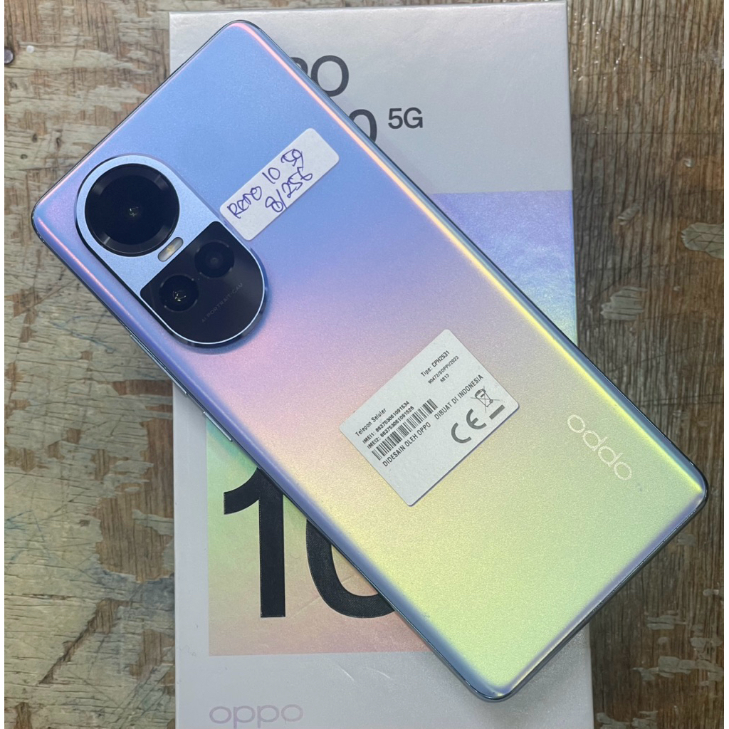Hp Second OPPO Reno 10 5G 8GB/256GB Fullset