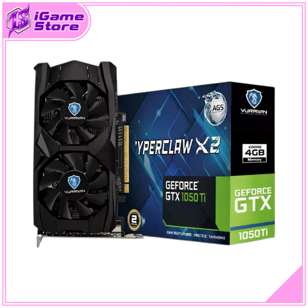 VGA VURRION GTX 1050 TI 4GB GDDR5 128Bit GAMING VGA ORI I GTX 1050TI