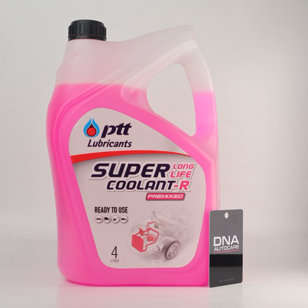 Air Radiator PTT Super Long Life Coolant Merah Muda – Coolant Mobil Siap Pakai