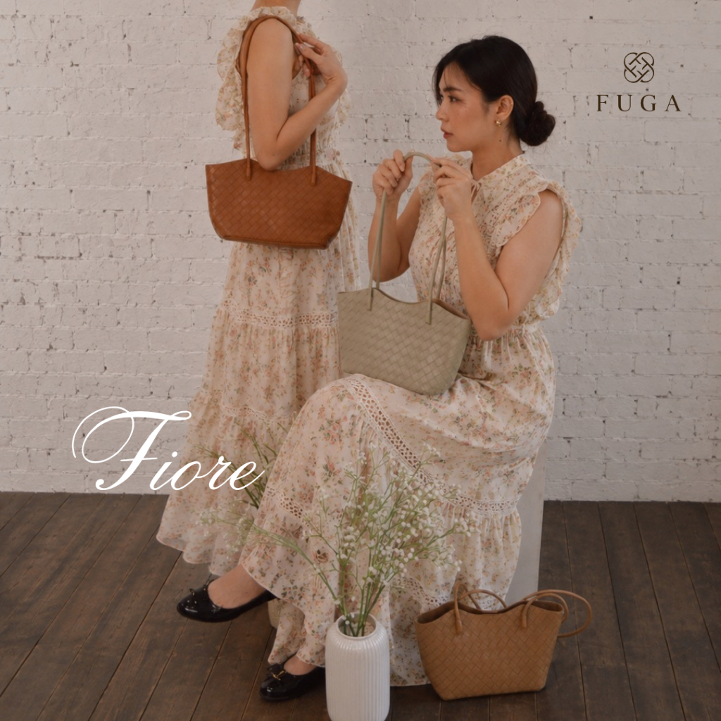 FIORE Shoulder Bags Wanita Tas selempang wanita bahu wanita tas wanita kulit vegan