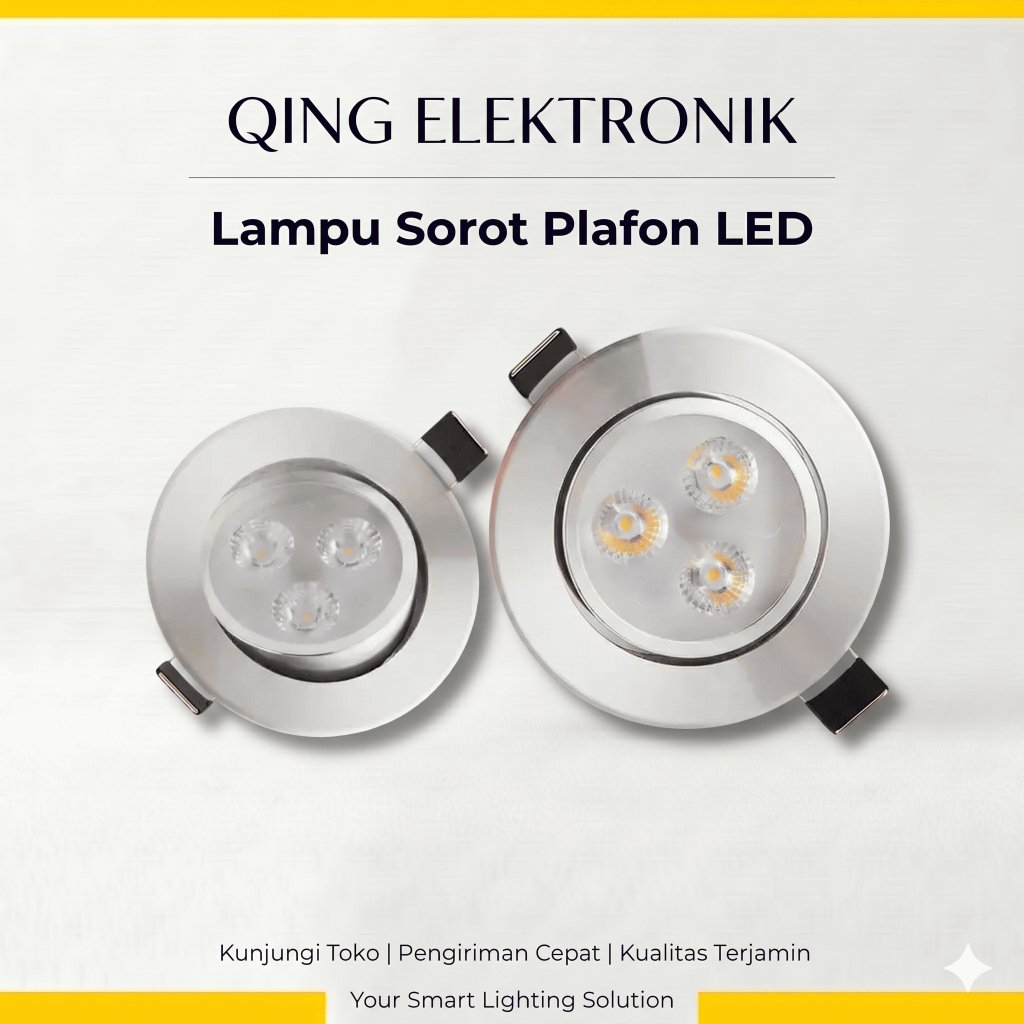 Lampu Sorot LED Plafon Downlight LED Ceiling Downlight LED 3 Watt