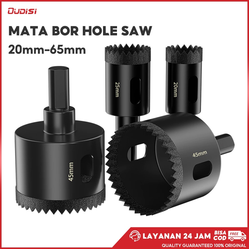 mata bor hole saw Pelubang 20mm-65mm mata bor bulat  keramik kaca akrilik granit marmer